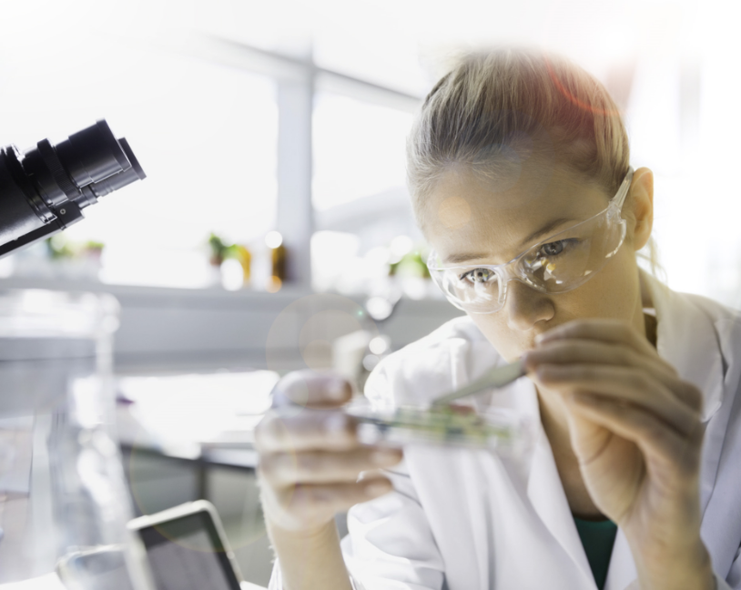scientist with lab coat